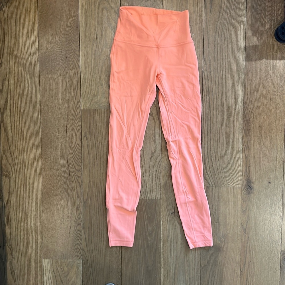 Lululemon bright orange leggings